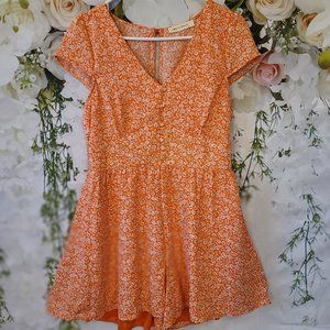 Love crazy Orange Romper